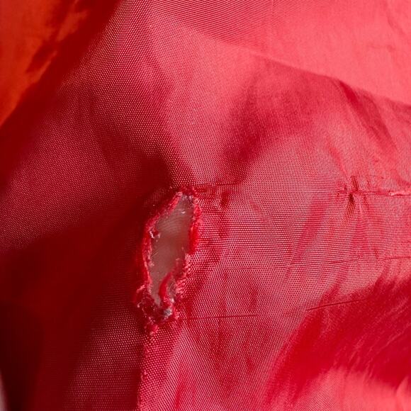 Vintage NBA Chicago Bulls Black and Red Quarter Snap Front Windbreaker Size M - Picture 9 of 9